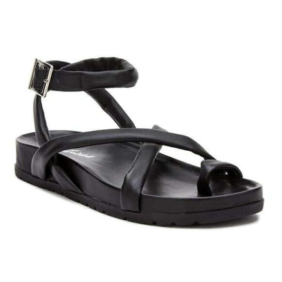 Matisse Harley Black Ankle Strap Leather Sandal Size 8 NIB - Picture 4 of 14